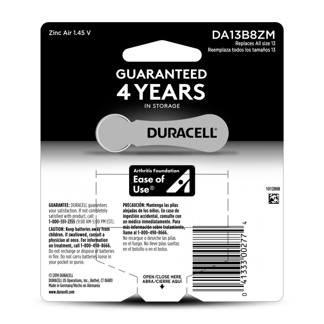 Duracell Battery Products | Hearing Aid Batteries - 13