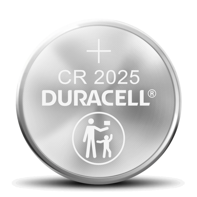 Piles bouton DL2025 / CR2025 / 3V Duracell - 2 piles