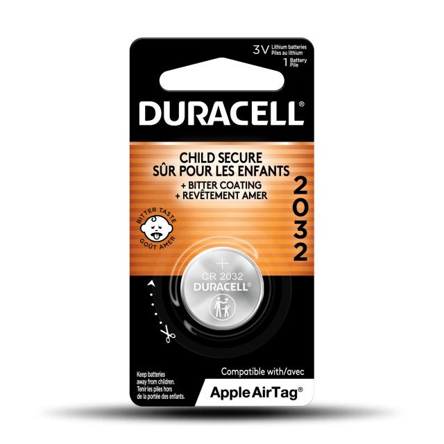 Duracell CR2025 3V Lithium Battery, Child Safety Features, 2 Count Pack,  Lithium Coin Battery for Key Fob, Car Remote, Glucose Monitor, CR Lithium 3